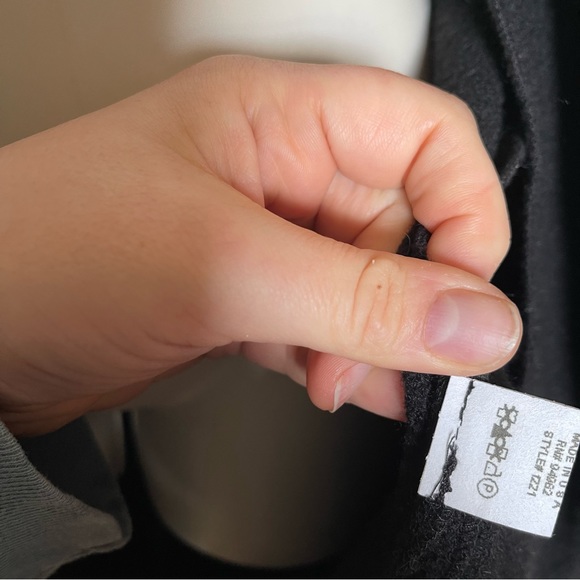 Jenne Maag New York designer wool ruffled long duster coat (bag17) - Picture 5 of 12